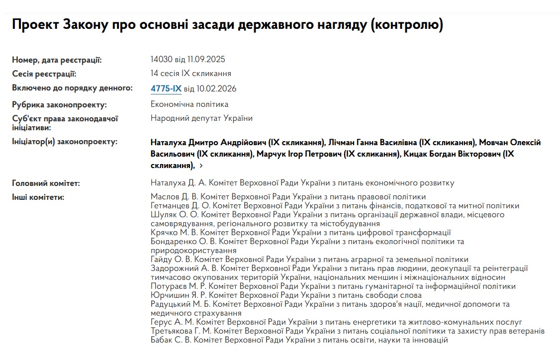 Аудит замість штрафів при перевірках: ВРУ прийняла закон